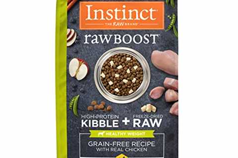 Instinct Raw Boost Grain Free Dry Dog Food, Healthy Weight Recipe High Protein Kibble + Freeze..